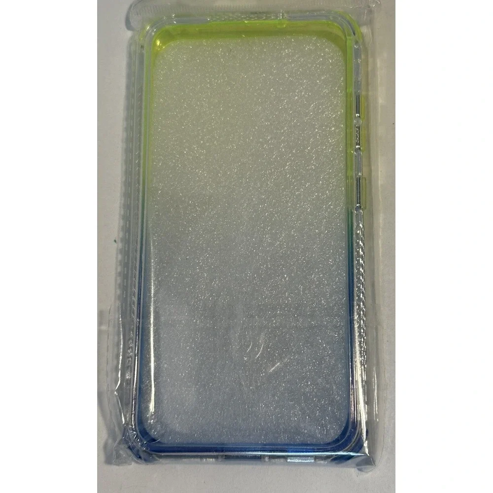 Samsung Galaxy S23 Case Full-Body Rugged Transparent Yellow Blue‎